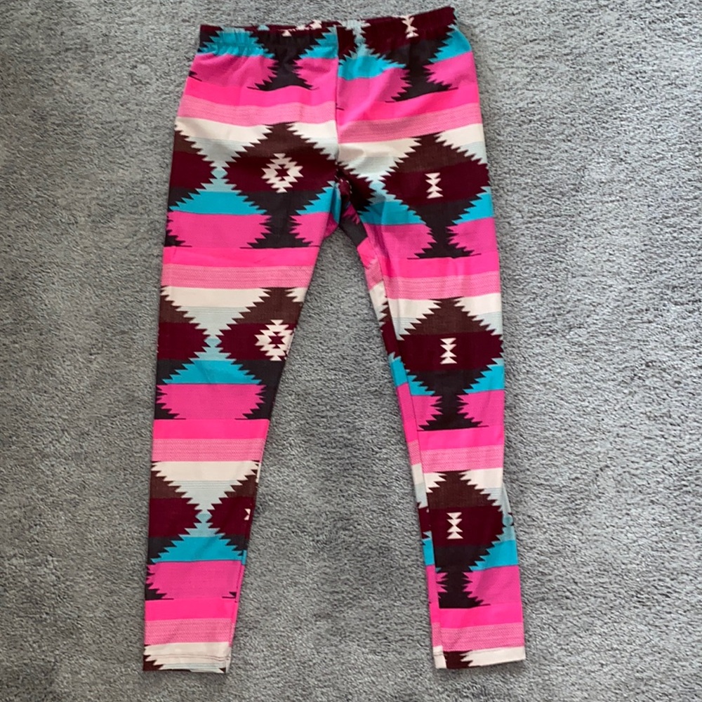 No Boundaries Multi Design Leggings Size 11-13 (Pink)